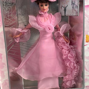 1995 Barbie as Eliza Doolittle Doll: My Fair Lady Pink Gown, NRFB