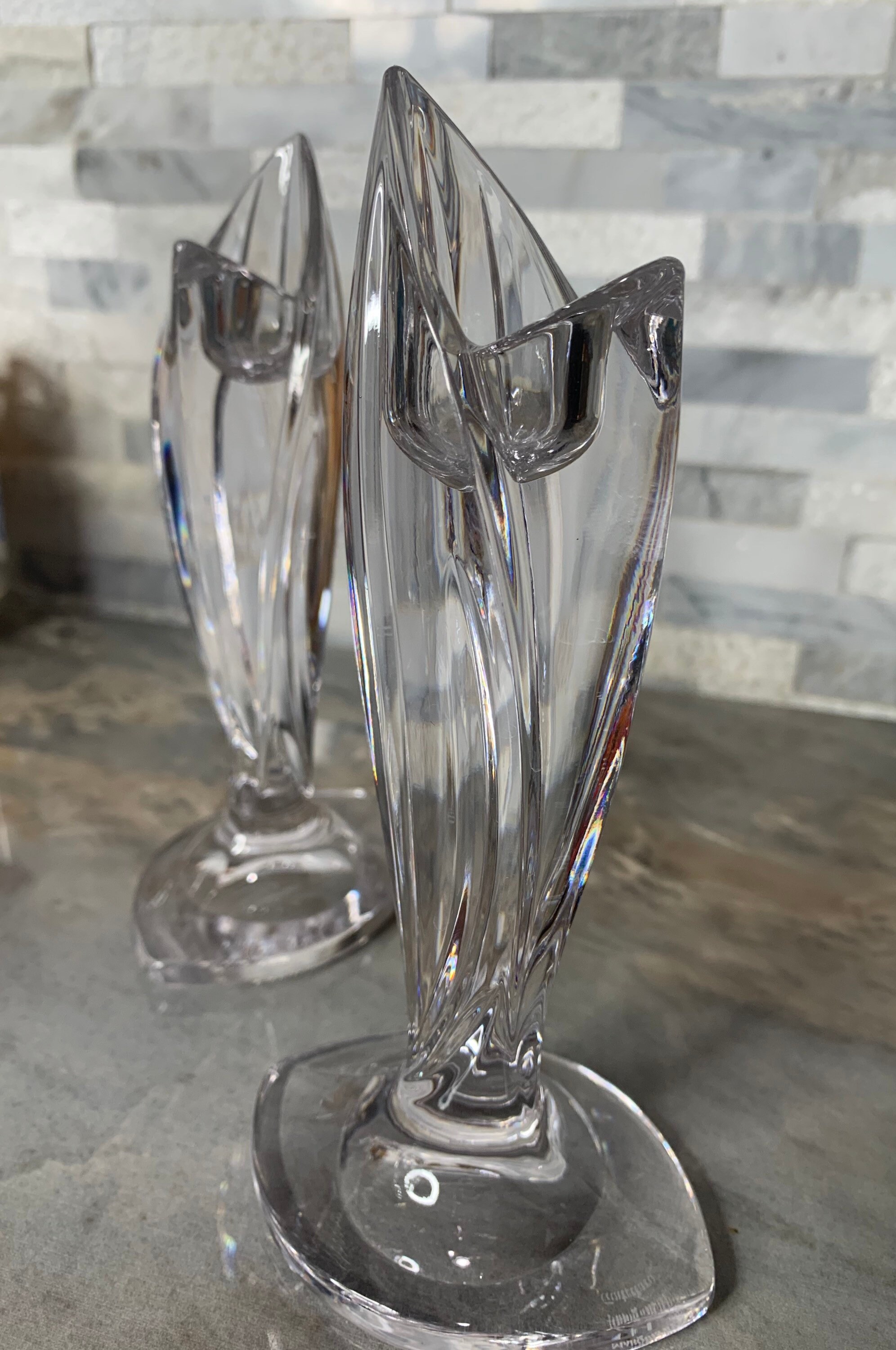 Waterford Crystal Marquis Candle Holders Candlesticks Etsy