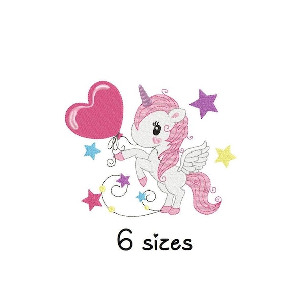 Unicorn embroidery design Baby embroidery design machine  newborn embroidery pattern file instant downloa baby fill stitch Magical design