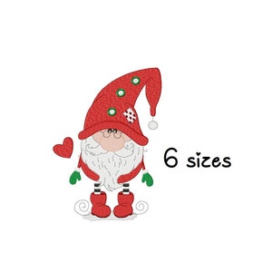 Little Santa Claus embroidery design, Christmas embroidery design machine, Kids embroidery pattern, file instant download