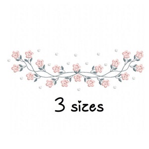 Sweet Little Flowers embroidery designs, towel embroidery design machine, floral embroidery pattern, file instant download, frame embroidery
