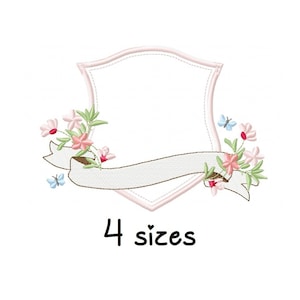 Sweet Frame Flower embroidery designs, frame embroidery design machine, floral embroidery pattern, file instant download, towel embroidery