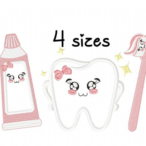 Oral Care Embroidery Design Health Embroidery Design Machine Etsy