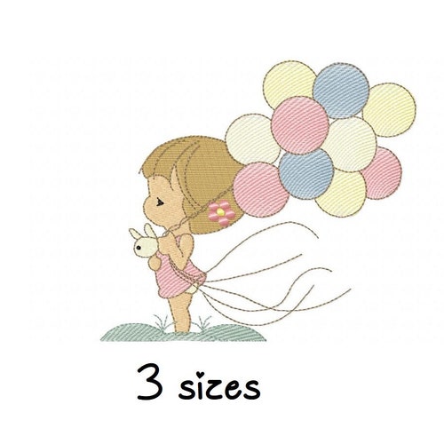 Embroidery Design Girl Embroidery Designs Baby Etsy