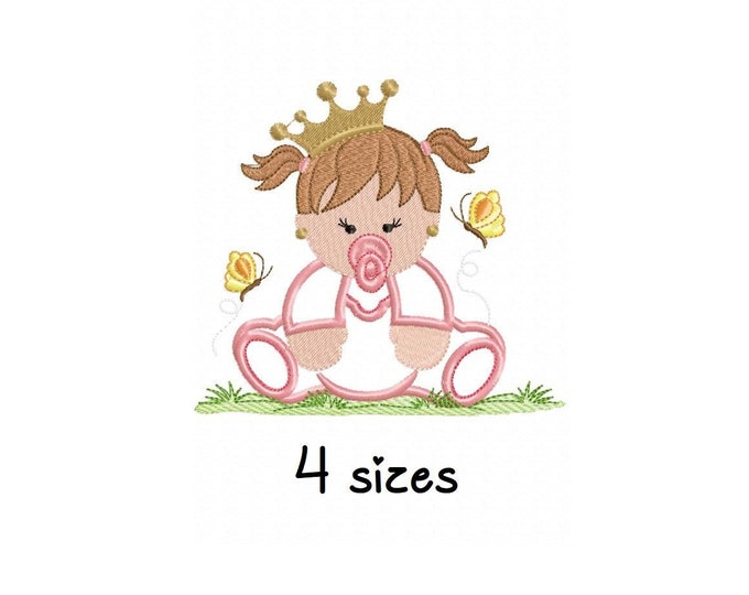 Pant For Baby Girl In Beautiful Embroidery Print