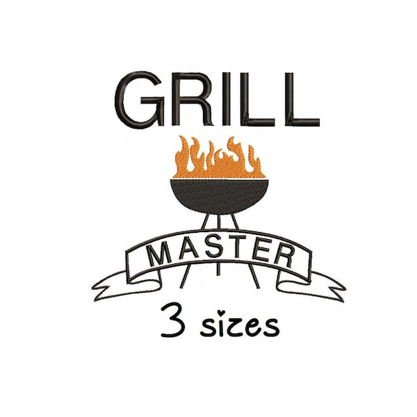 Grill Embroidery Etsy