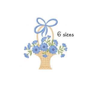 Blue Flowers embroidery designs Bouquet embroidery design machine floral embroidery pattern file instant download towel embroidery design