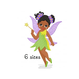 Beautiful Fairy  embroidery design, girl embroidery design machine, baby embroidery pattern, file instant download, Newborn embroidery