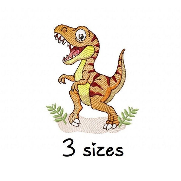 Dino Rippled 4 embroidery design, boys embroidery design machine, kids embroidery pattern, file instant download, baby embroidery design