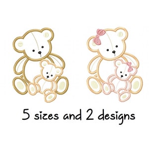 Cute Bears embroidery designs Baby embroidery design machine bear embroidery pattern file instant download baby applique baby design