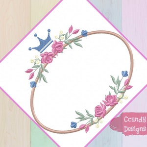 Cutie Frame embroidery designs, frame embroidery design machine, floral embroidery pattern, file instant download, towel embroidery design