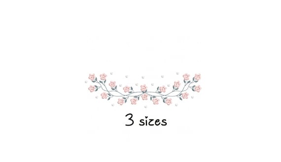 Sweet Little Flowers embroidery designs, towel embroidery design machine, floral embroidery pattern, file instant download, frame embroidery