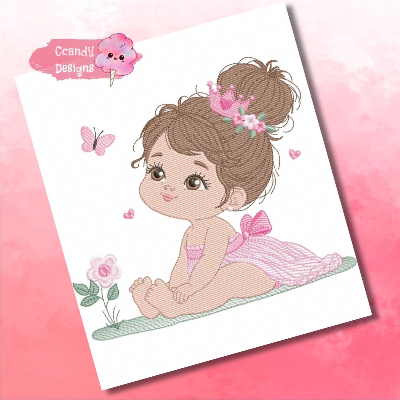 Baby Girl Embroidery Design Girly Embroidery Design Machine Girl 