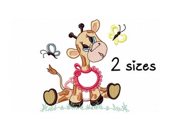 Cute Baby Giraffe embroidery design animals embroidery design machine embroidery pattern file instant download baby embroidery baby design
