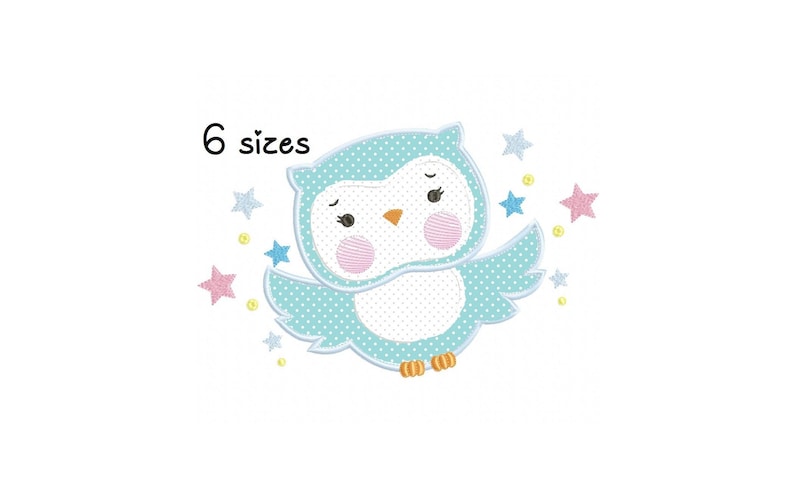 file instant download Newborn embroidery design animals embroidery design machine Cute Owl embroidery design baby embroidery pattern