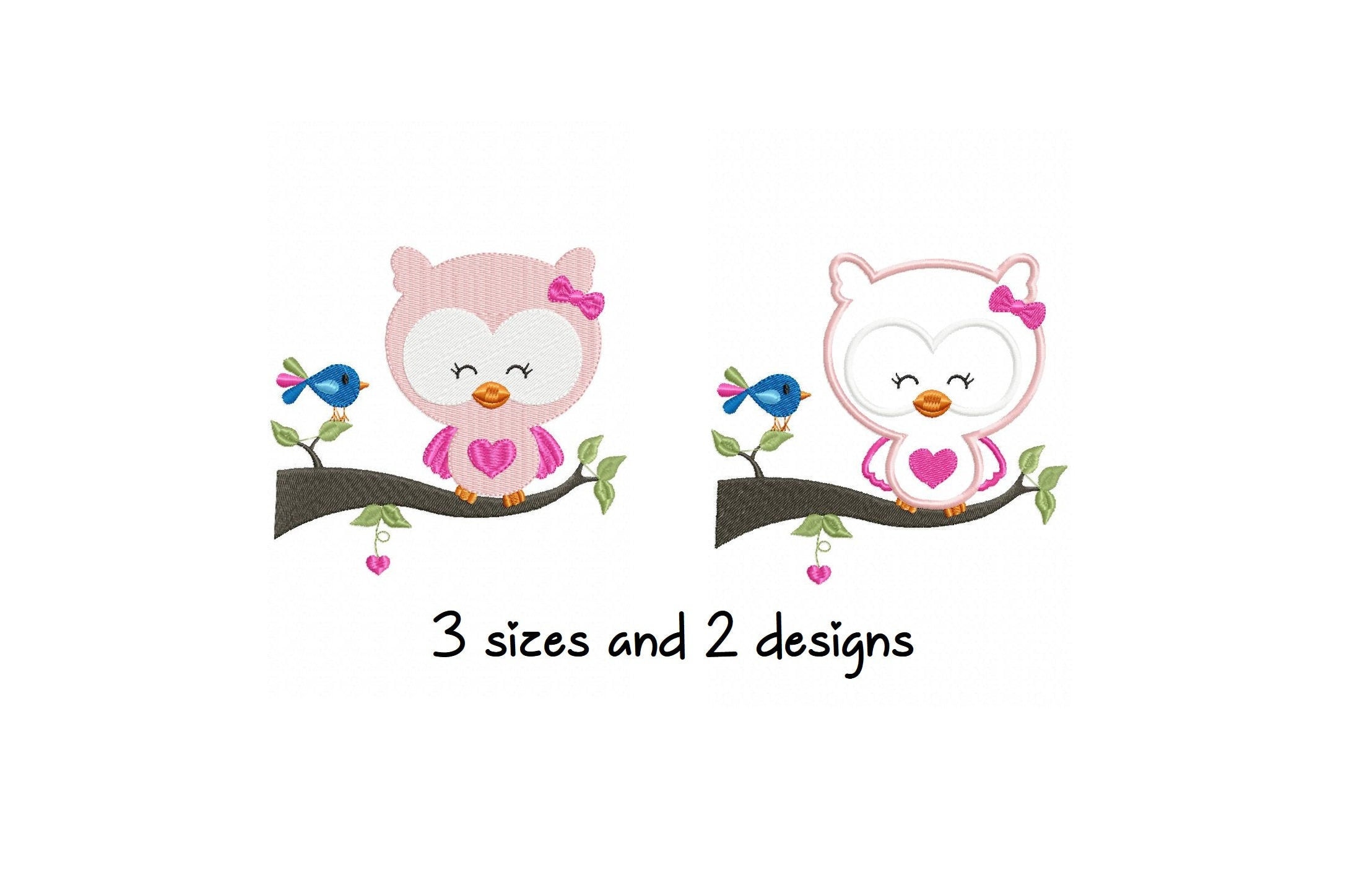 Cute Owl embroidery design animals embroidery design machine embroidery pattern file instant downloa
