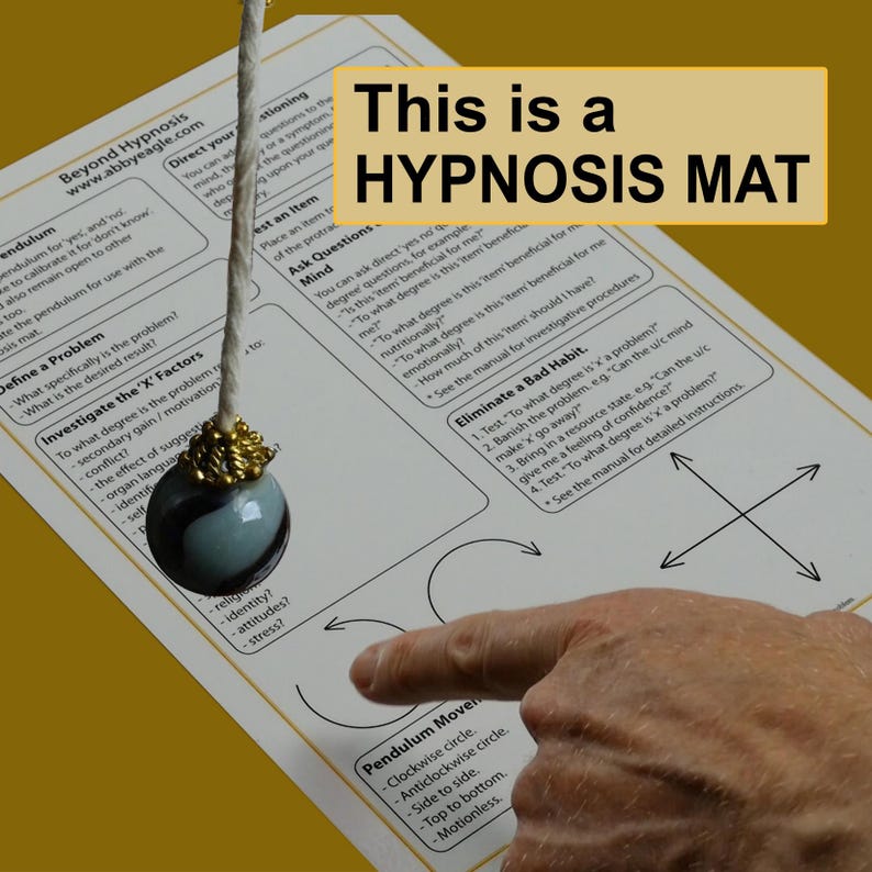 How to Use A Hypnosis Pendulum - Elicit Ideomotor Signals - Power of ...
