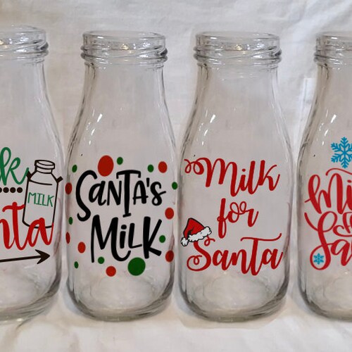 Milk for Santa Bottle Santa's Milk Christmas Milk Etsy