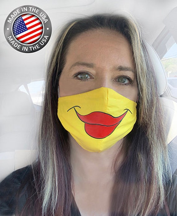 Emoji Face Mask 1DAY SHIPPING Adjustable Face Mask Etsy