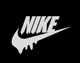 Dripping Nike Logo Drawing