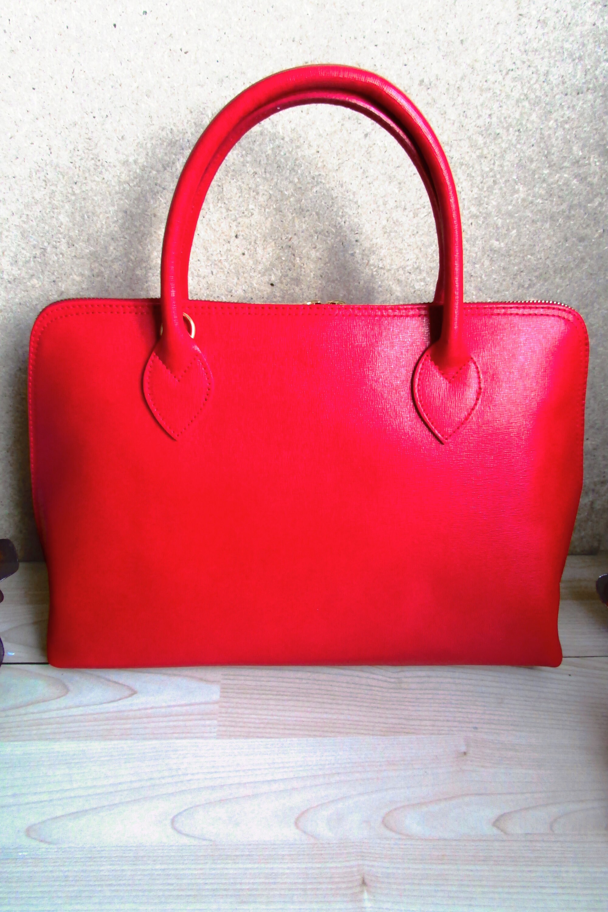 Tote Leather Bag Shoulder Leather Bag Red Leather Bag Etsy