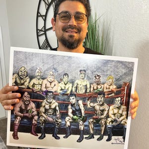 &quot;Schicken Sie mir eine Nachricht &quot;&quot;Mike Tyson&#39;s Punch-Out 16x20 Poster Board&quot;&quot;.&quot;