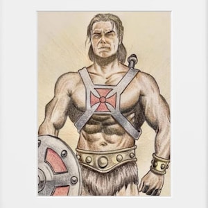 He-Man Signed Art Print - Masters of the Universe Tribute
