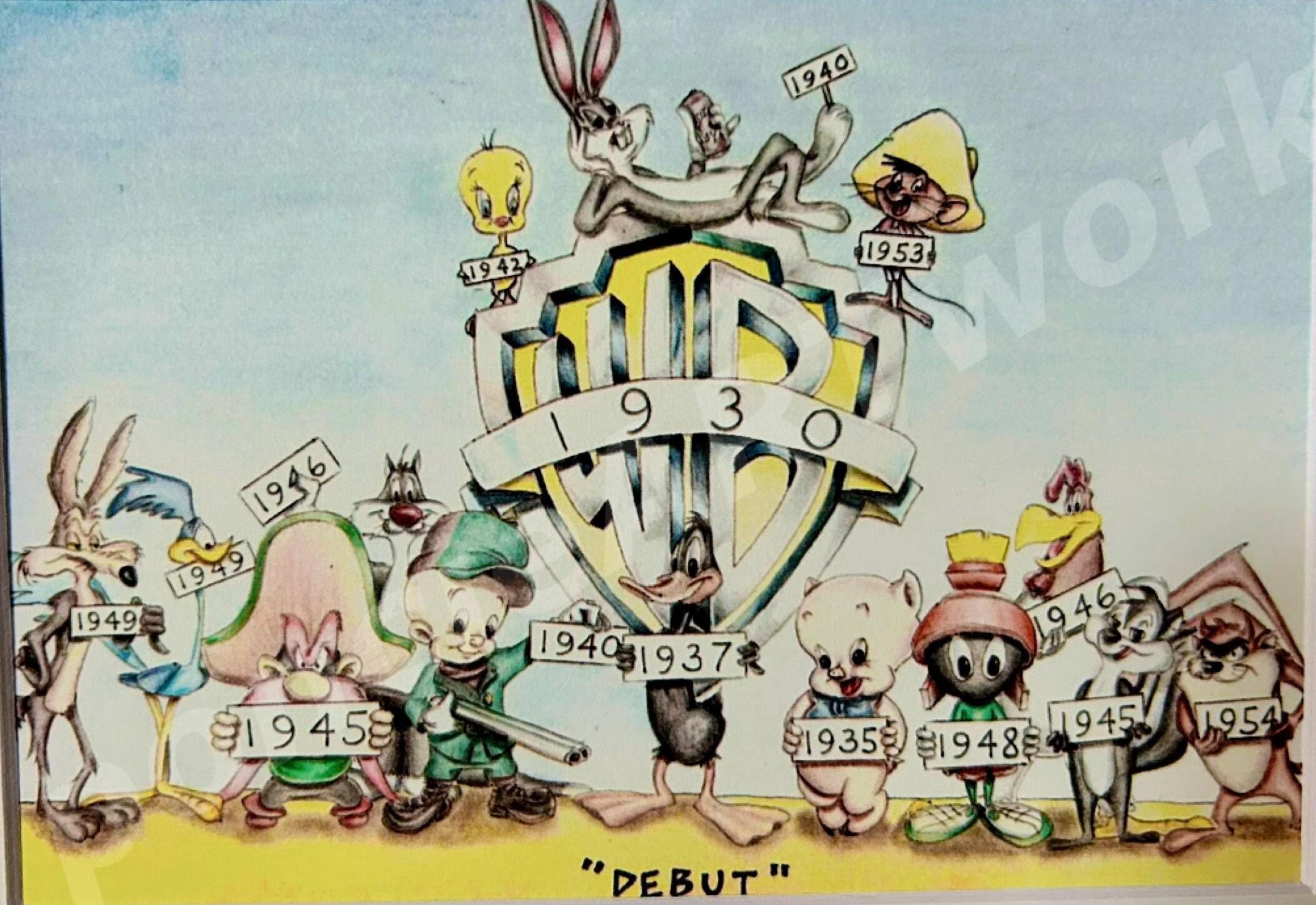 Looney toons poster - Etsy 日本
