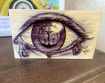 INK on WOOD #4: Jesus Crucified My POV