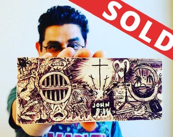 SOLD! Ink on Wood: Jesus Set Me Free