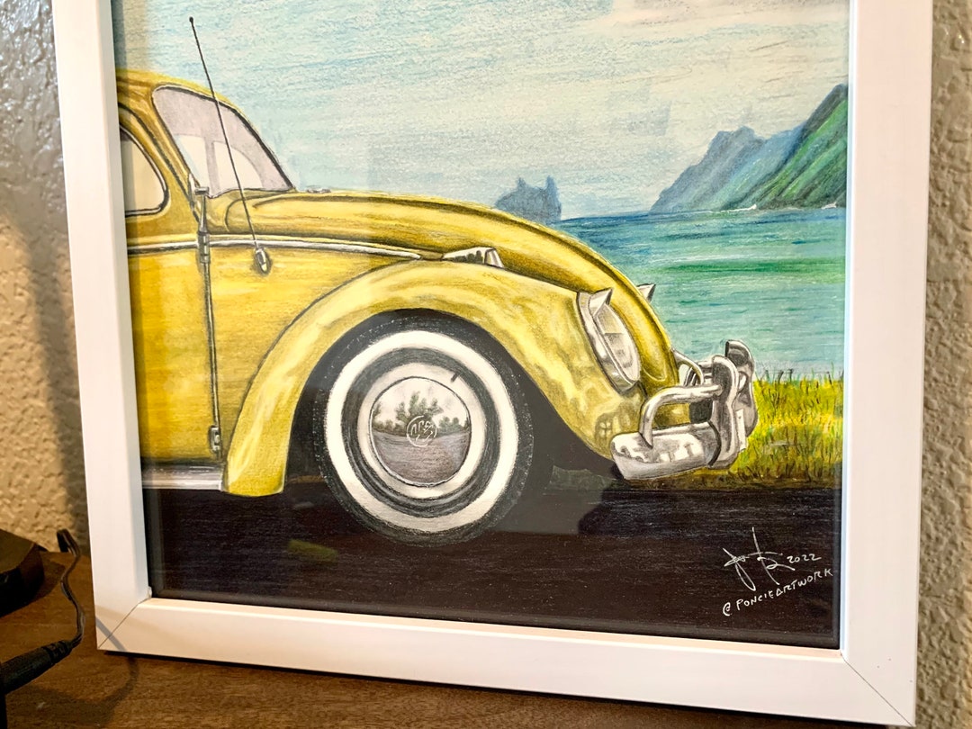 Buggy on the Beach Original Art (2022) - Etsy