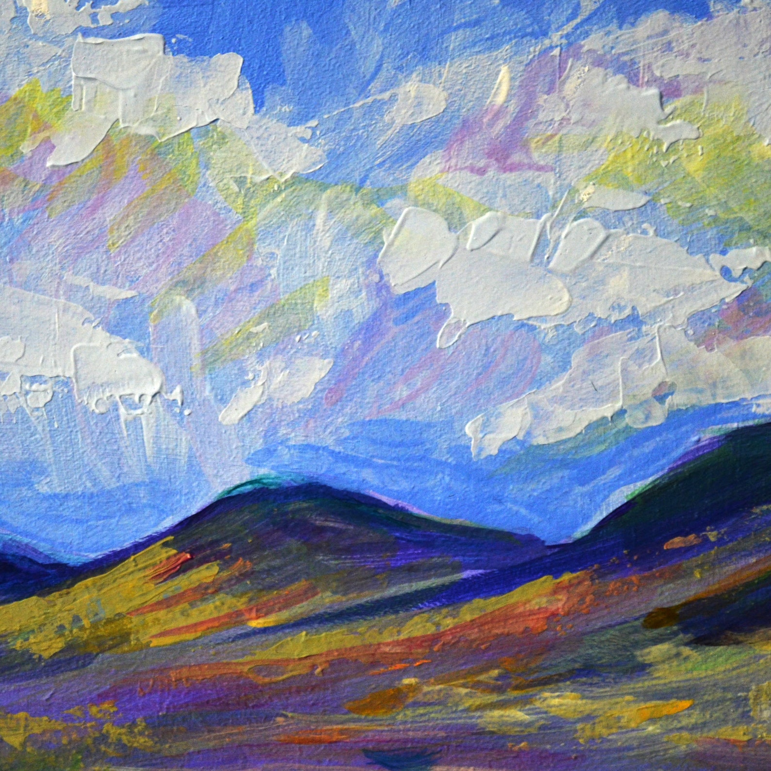 Rocky mountains painting ORIGINAL Affordable wall art Abstract Etsy