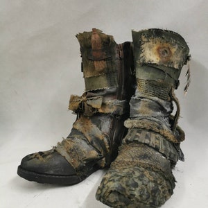 Shoes make for order - Postapocaliptic- Wasteland Warrior- Boots- Motocycles Boots - Dystopy - Festival Outfit - Cyberpunk - LARP
