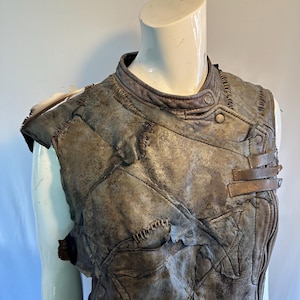 Leather Jacket - Wasteland Warrior- Postapocaliptic - Festival Jacket  - Festival Outfit - Jeans - LARP - Handmade - Burningman - Wasteland