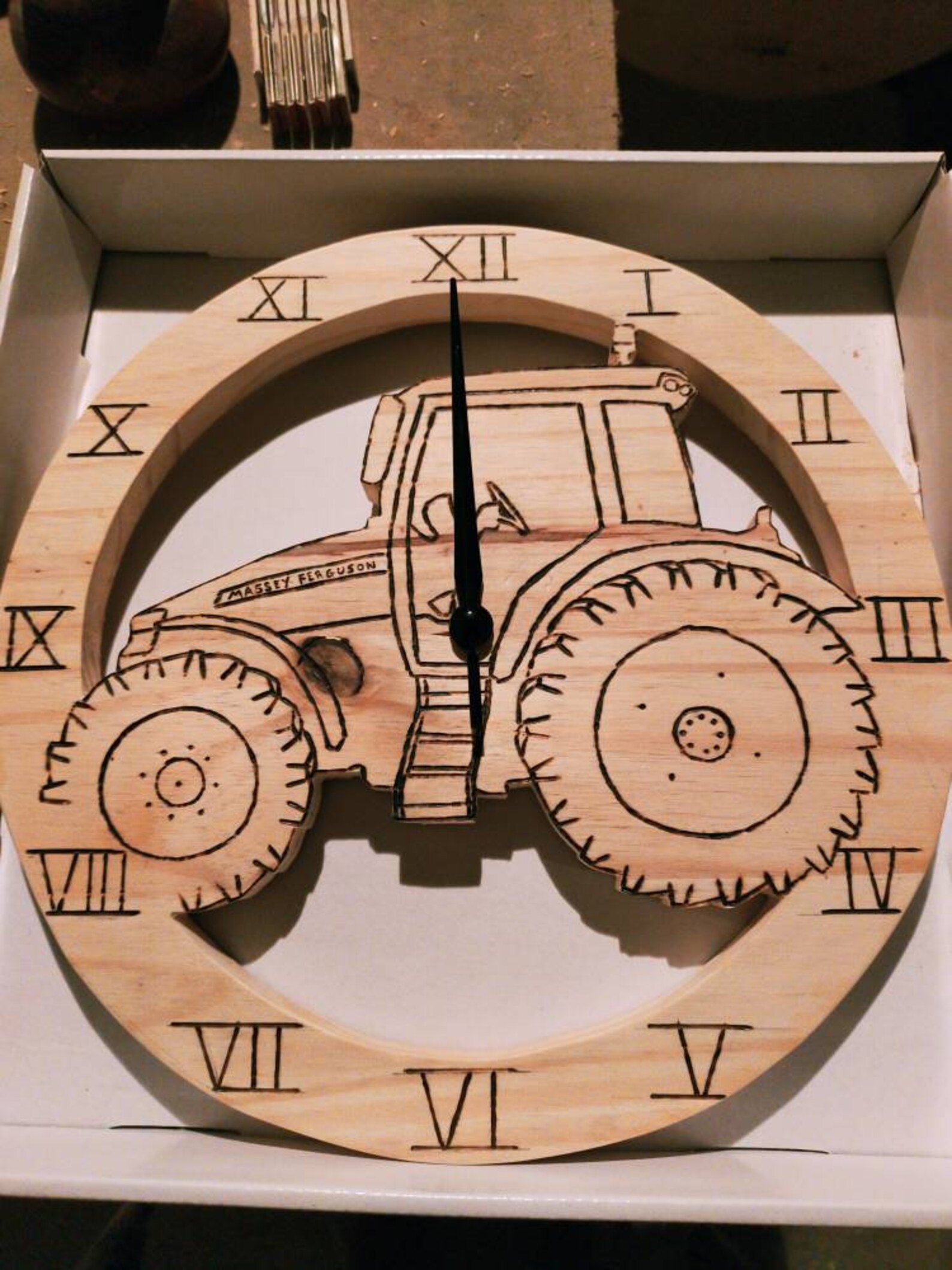 Wooden Tractor Clock handmade gifts for men farmer gifts Etsy