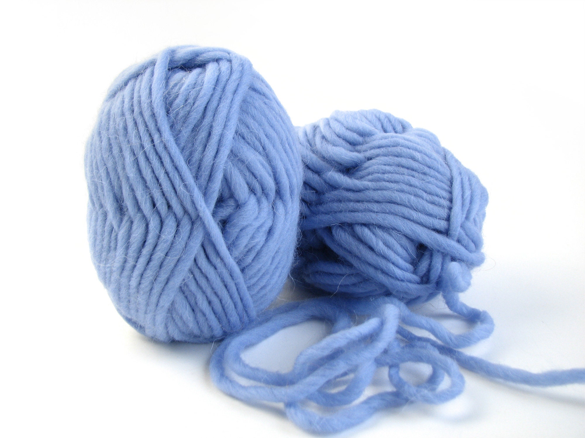 100 Wool Yarn Bulky Roving Natural Light Blue Yarn Chunky Etsy
