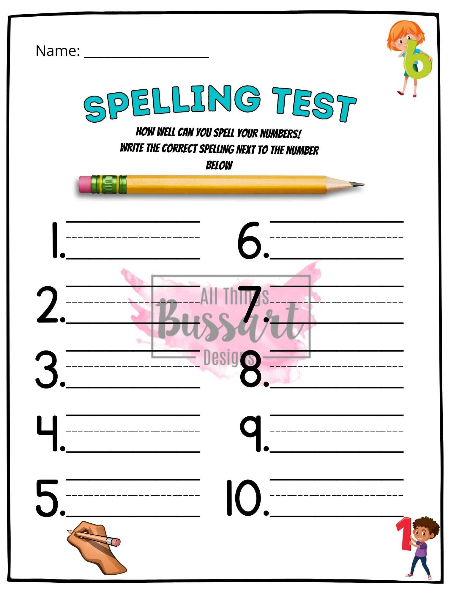 Spelling numbers all
