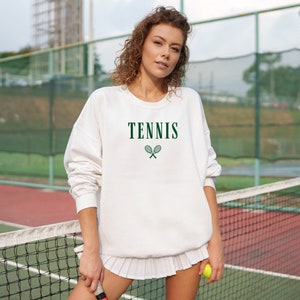 Tennis Sweatshirt, Tennis Aesthetic Gifts