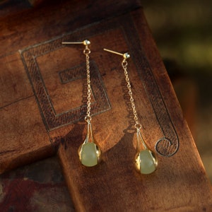 Boucles D'oreilles Femme Goutte d'Eau Fantaisie Gemmes Taillés - C14