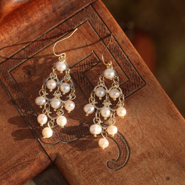 Boucles D'oreilles Clip En Argenté - Style Panier De Fleur Vintage - Neuf Sans Emballage