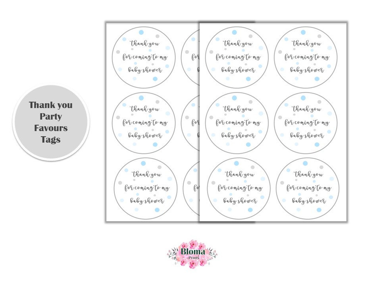 Blue Baby Shower Bundle Printablebaby Shower - Etsy