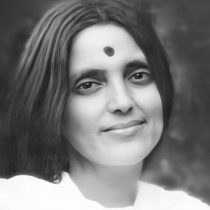Ritratto diretto dello sguardo amorevole di Sri Anandamayi Ma: “Ti benedico”. Stampa professionale su carta fotografica (20 formati)