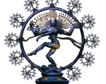 Shiva Nataraj, Fabulous Fractal Form Of The Lord Of The Cosmic Dance, Destroyer Of Illusion. Photographic Print.