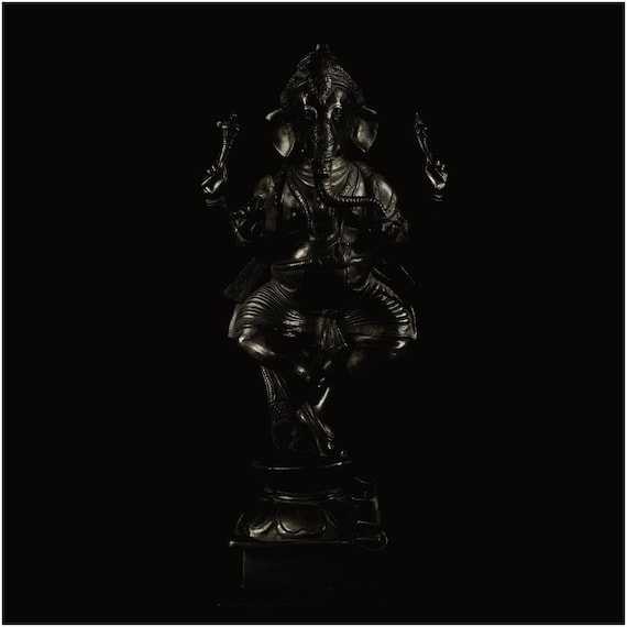Unique Stunning Black Ganesh on Black Background. Professional - Etsy Ireland Unique Stunning Black Ganesh on Black Background. Professional - Etsy Ireland