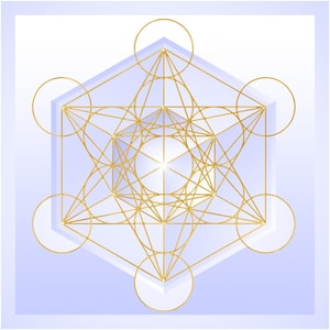 Metatron Cube, geometria sacra ad alta frequenza. Stampa fotografica professionale