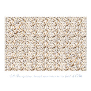 Yoga Stereogram: Self Recognition Through Immersion In Om. Professional Quality Print, 16 x 20 inch