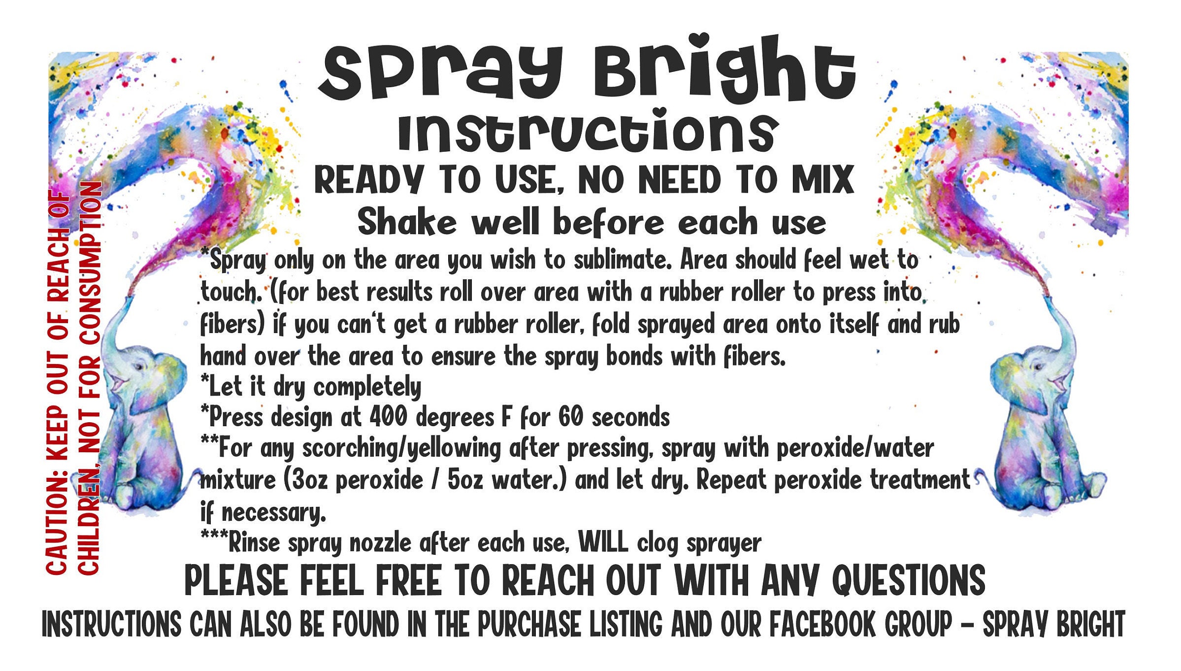 Spray Bright Sublimation Spray Easy Sublimation on 100 Etsy