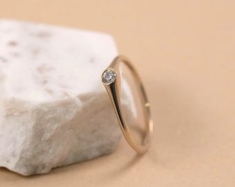 Dainty Diamond Stacking Eternity Ring Gold Minimalist Ring CZ Ring Simple Diamond Ring Silver Ring Gift for Her Delicate Ring Eternity Band