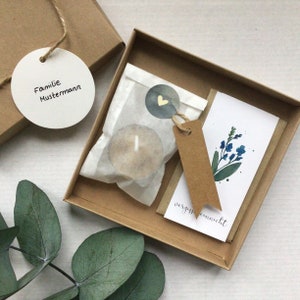 Trostbox "Dem Auge fern, dem Herzen ewig nah", vergissmeinnicht - Samen und Teelicht zum Trost zur Anteilnahme