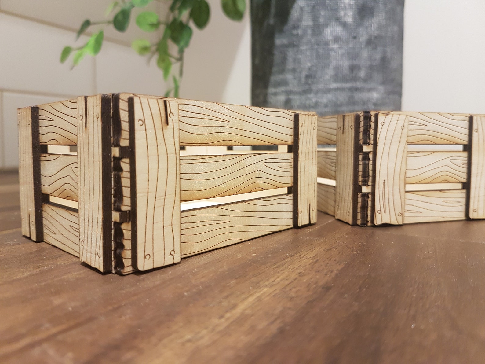 Fruit Crate Laser Cut Digital Files for Laser Cutting Hobby Vector